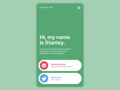 Daily UI #028 - Contact about bio contact daily ui ui ux