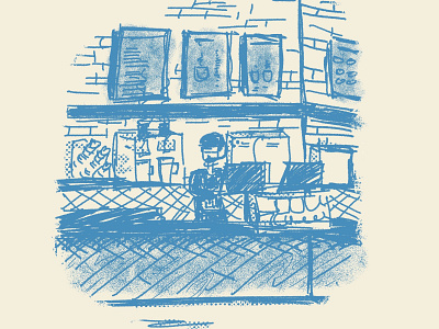 Local Coffee Shop Sketch coffee coffee shop drawing illustration ipad procreate sketch