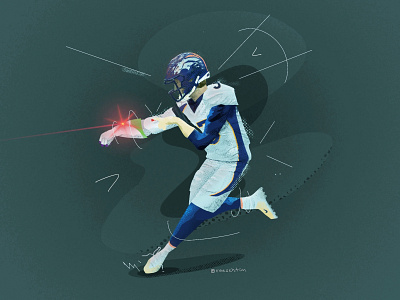 Buzz Lightyear To The Rescue broncos buzz lightyear football illustration procreate toy story