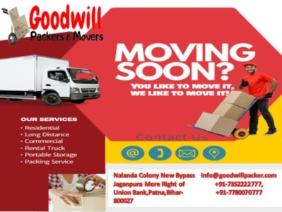 Hire Goodwill Packers and Movers in Jamshedpur to Transfer Your