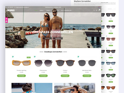Cheapass Ecommerce - Magento brightness design ecommerce glasses ui ux web webdesign