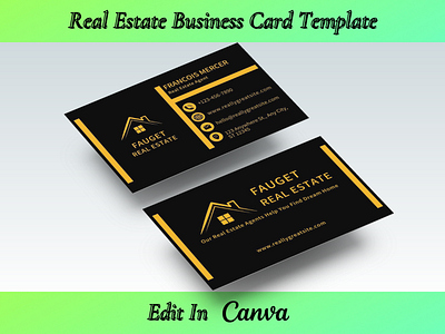 Real Estate Business Card Template branding design graphic design