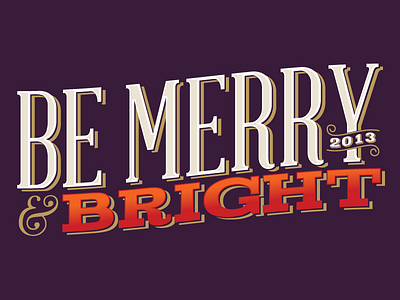 Be Merry bright christmas lettering merry typography