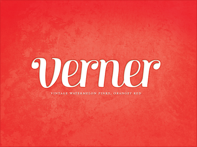in love with verner colour font lettering orange red script texture typography verner vintage watermelon