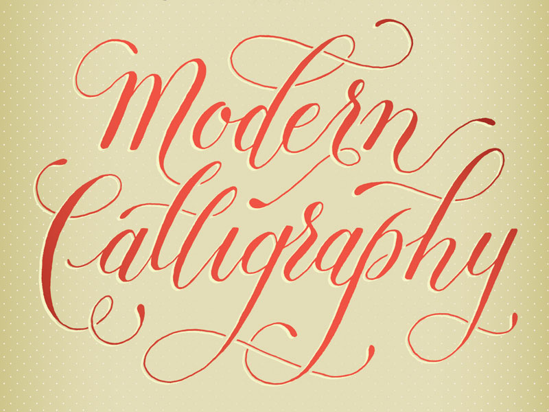 poster title hand lettering fine letter co. modern calligraphy red flourish script lettering handlettered copperplate calligraphy typography poster