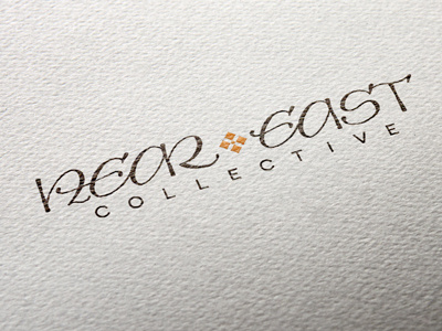 hand calligraphed logo hand lettered logo design pointed pen oriental eastern uncial typography logo calligraphy
