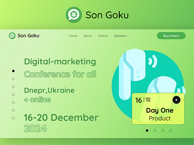 Digital-marketing conference UX|UI Web Design