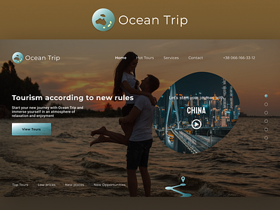 Travel agency Ocean Trip UX|UI Web Design