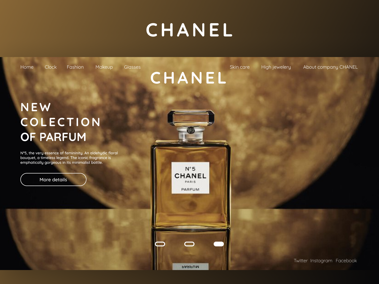 CHANEL UX|UI Web Design by Vladlen Firsov on Dribbble