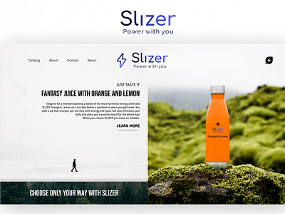 Slizer Energy Drink UX|UI Web Design