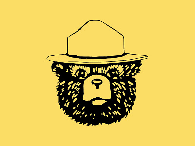 Bears and hats x2 bear branding creative design flat hand drawn hat icon illustration vector