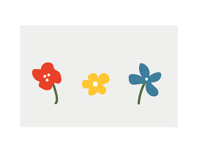 Flowers aiga challenge creative design flat flowers icon illustration mark sun vector