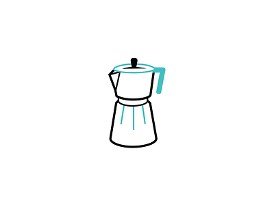 Moka app coffee icon illustration moka