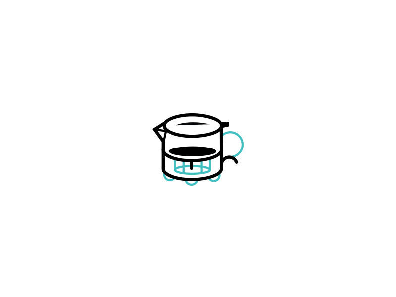 Hand Brew icon handbrew coffee symbol illustration
