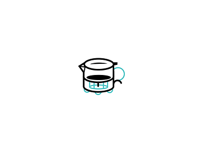 Hand Brew coffee handbrew icon illustration symbol