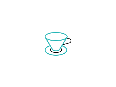 v60 coffee icon illustration symbol v60