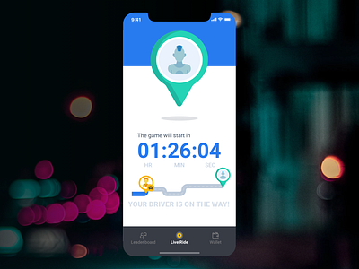 A trivia game design app cards ui cash cab design dribbble flat game design graphic design mobile mobile ui ride tabs taxi booking app taxi driver time time left timer trivia game ui waiting