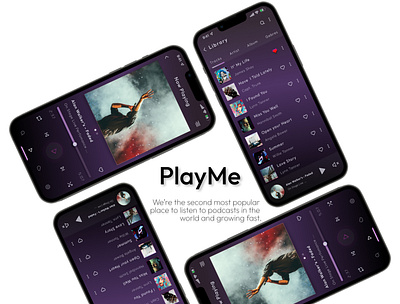 Music apps branding design dribble figma graphic design home screen list mobile app music music player photoshop playlist trending ui uiux xd