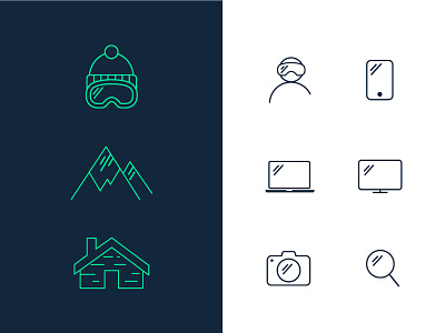 In Search Of Snow | Icon set