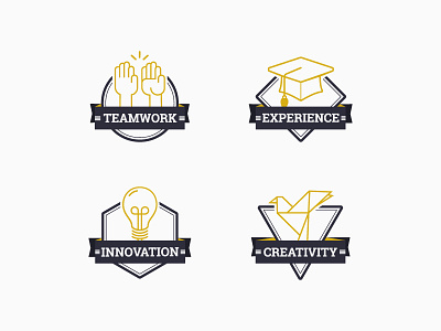 Keen Site | Icons creativity experience icon set icons innovation teamwork
