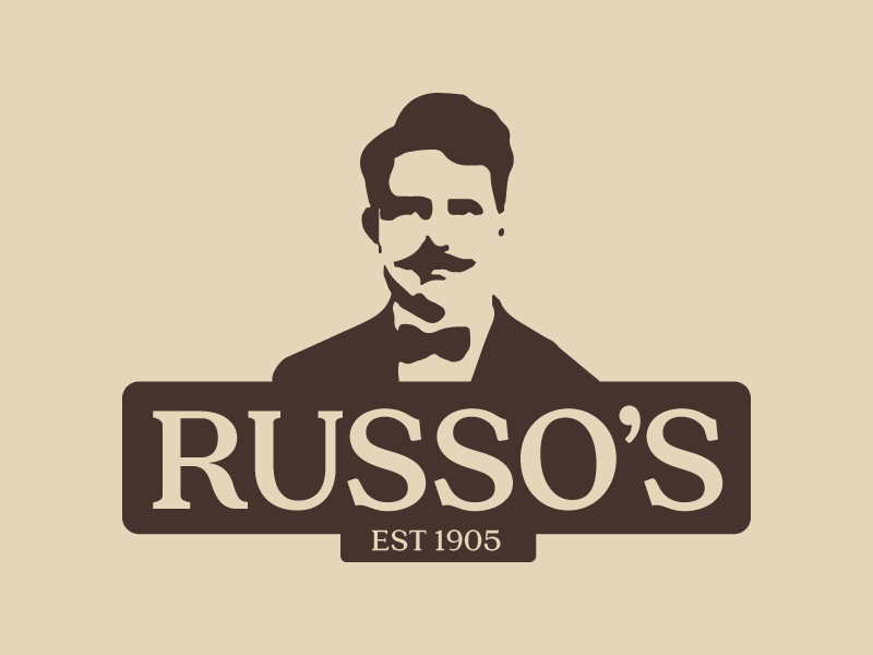 Russo's Logo by Andrew on Dribbble