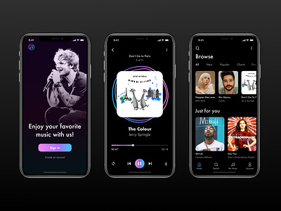 Music Player App app dailyui dailyui009 design interface musicapp musicplayer ui uidesign uiux