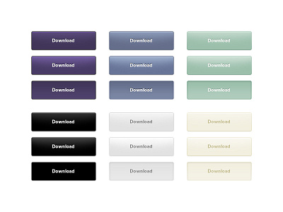 Buttons - Color Palette buttons colors palette psd theme ui