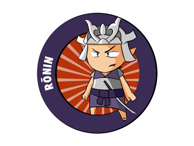 Makers Academy - Badges - Ronin badge character code icon japan ronin samurai school war warrior