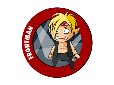 Makers Academy - Badges - Frontman badge character code css frontman html icon rock rockstar school singer