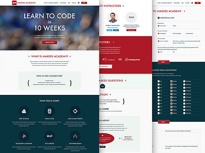 Makers Academy - Responsive Website academy clean code corporate developers development elearning makers programming responsive school website