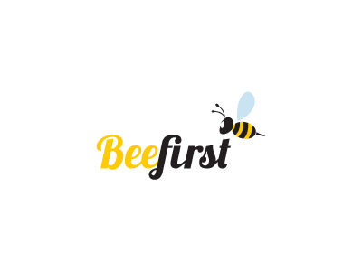 BeeFirst Logo animal bee black branding icon illustration insect logo yellow