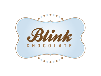 Blink Chocolate Logo branding illustration logo