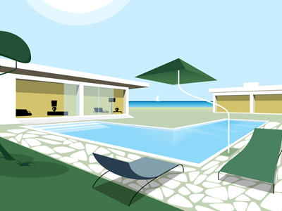 Pool Illustration illustration vector