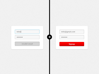 Form Validation Concept @2x form login sign up signin signup ui usability ux