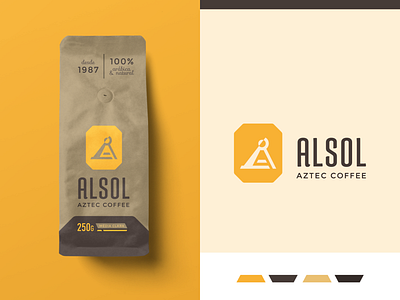 Brand #Alsol brand branding coffe colors design icon logo mockup vector