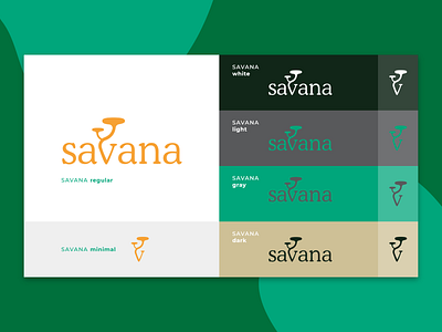 Brand #Savana brand branding colors design icon logo tree vector