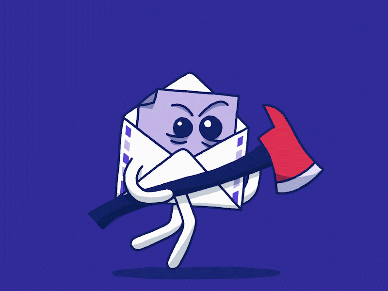 The Killer Mailman 😱✉️ animation character character design character illustration gif gifanimation gifloop loop procreate procreateanimation smashdraw