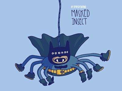 The Masked Insect 🦇🕷 batman character character design character illustration illustration smashdraw