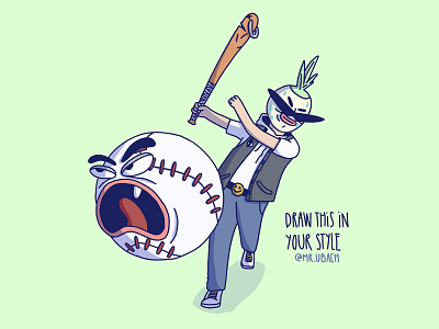 Onion Boy 🧅⚾️ My entry for Mr.Ubach’s DTIYS challenge character character design character illustration illustration procreate