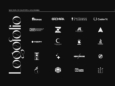 LOGOFOLIO 2023 black white brand branding logo logo design logo trend logo2023 logofolio logomark logos logotype marks trend