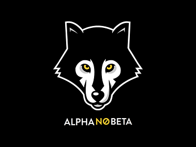 Alpha No Beta alpha design jersey logo sports wolf