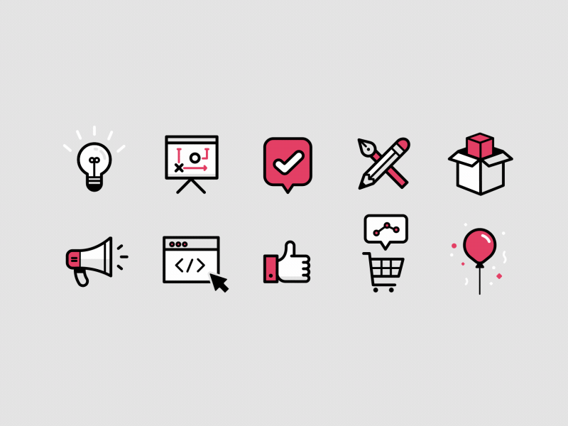 Animated Icons advertising animated business gif icons