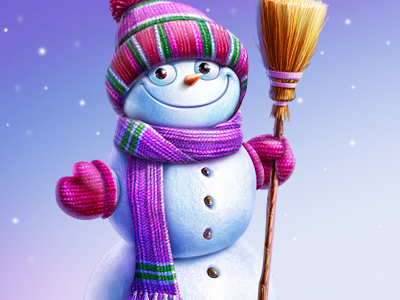 Snowman artua christmas cisco icon illustration