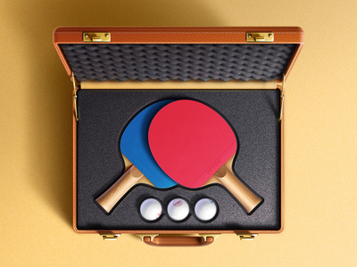 Ping pong illustration.