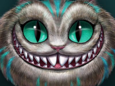 Cheshire Cat artua cat character icon illustration