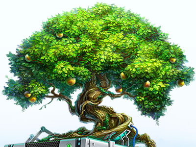 Server Tree artua green illustration tree