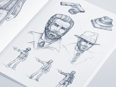 Gangsters illustrations 