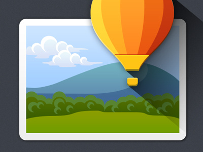 Superimpose app icon app icon artua balloon camera edit icon illustration ios iphone photo