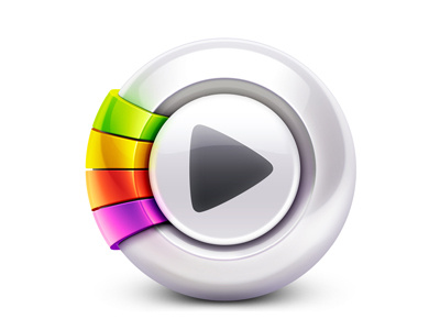 Phlo app icon app icon arrow artua circle gradient icon illustration mac metal photo sphere