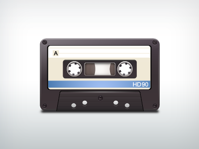 Tape cassette icon artua cisco icon illustration tape cassette